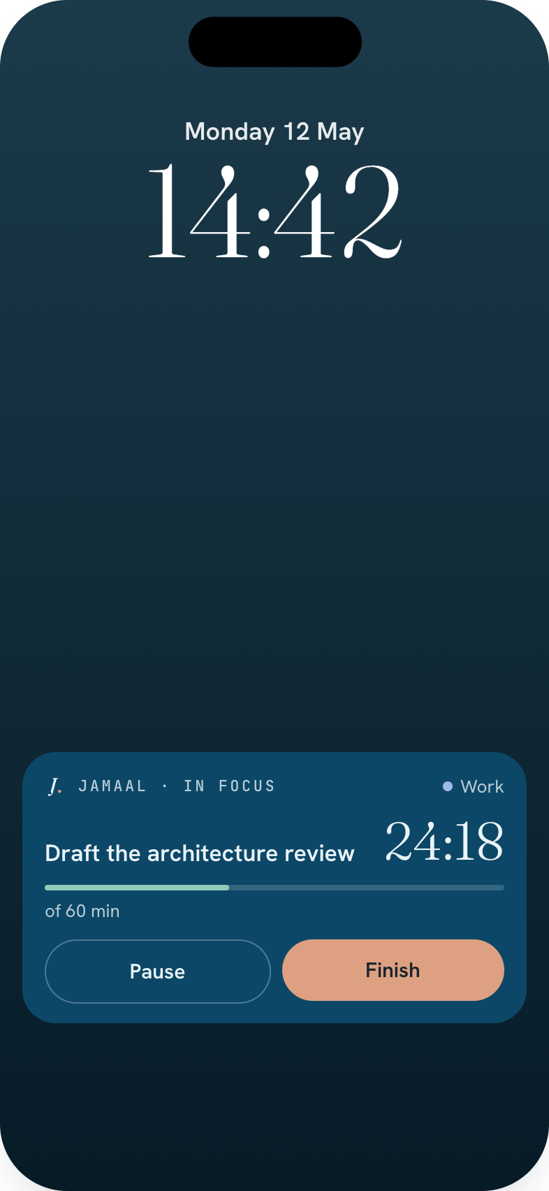 Live Activity on the Lock Screen
