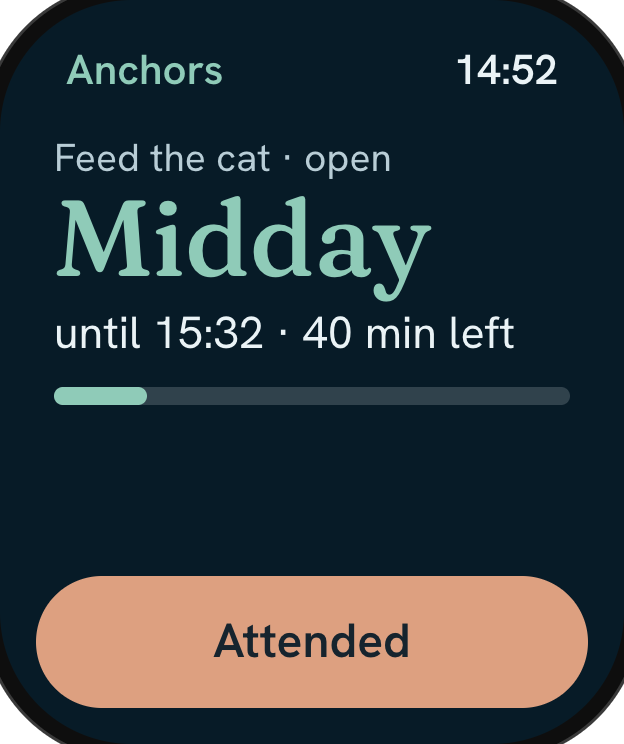 Anchors on Apple Watch