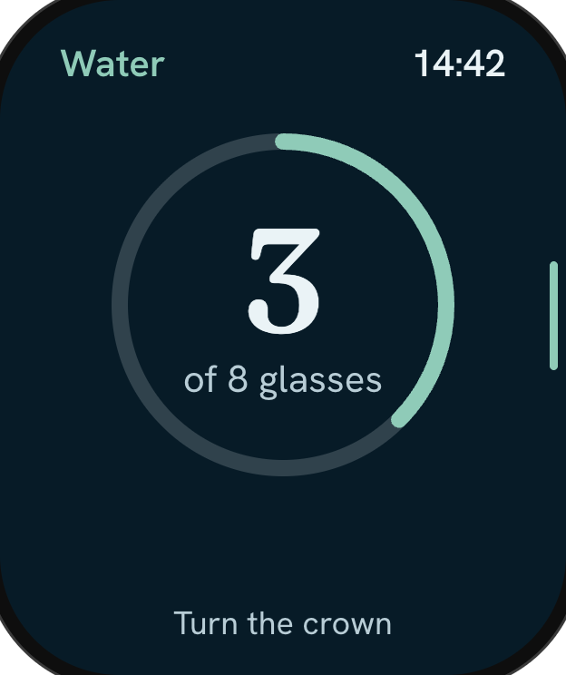 Water on Apple Watch
